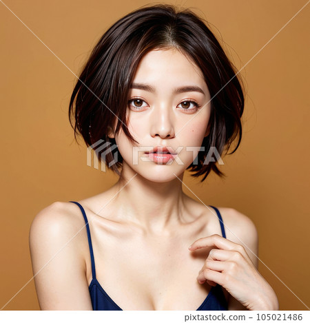 AI生成圖像【人】短髮女人 105021486