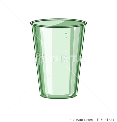blank plastic cup cartoon vector illustration 105021884