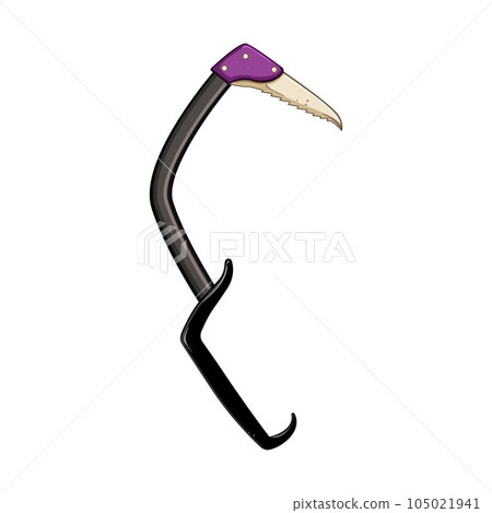 sport piolet ice tool cartoon vector illustration 105021941