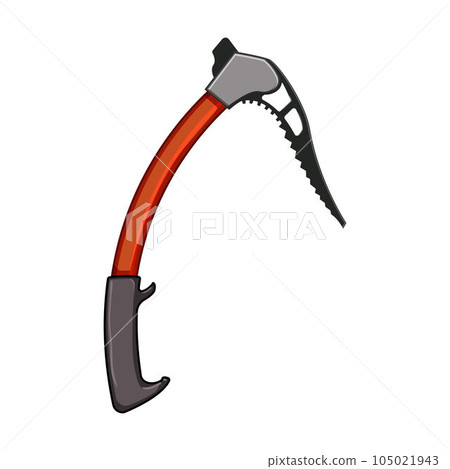 climbing piolet ice tool cartoon vector illustration 105021943