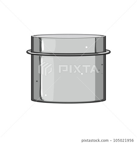 cylinder metal tin can cartoon vector illustration 105021956
