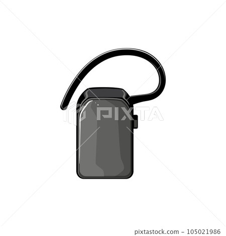 call headset audio cartoon vector illustration 105021986