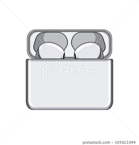 stereo headphones wireless cartoon vector illustration 105021994