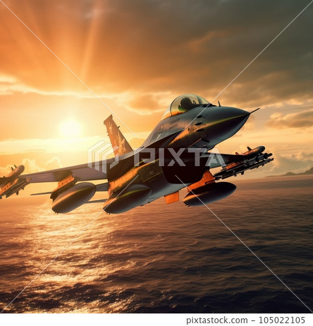 f 16 wallpaper sunset