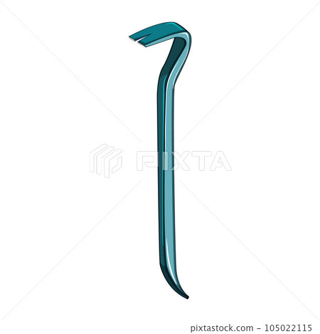 steel crowbar metal cartoon vector illustration steel crowbar metal cartoon vector illustration 105022115
