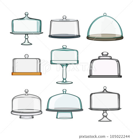 cake dome set cartoon vector illustration cake dome set cartoon vector illustration 105022244