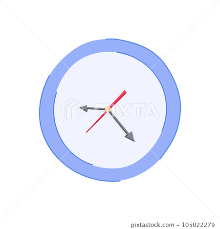 second wall clock cartoon vector illustration second wall clock cartoon vector illustration 105022279