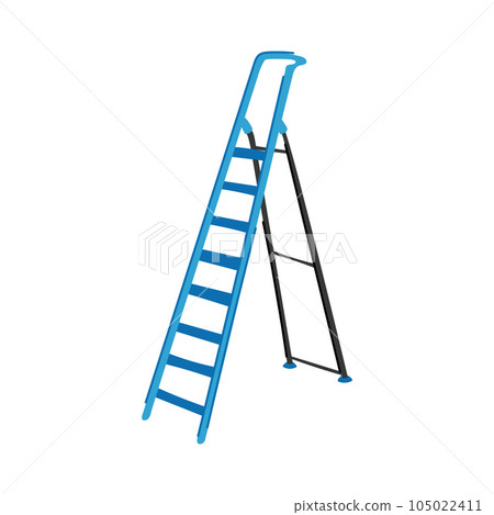 metal step ladder cartoon vector illustration metal step ladder cartoon vector illustration 105022411