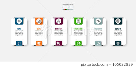 Infographic template business concept with step. 105022859