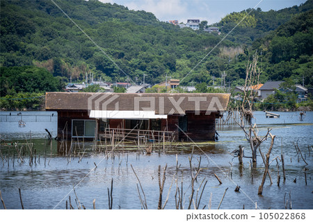 Submerged pension village in Setouchi city, Okayama prefecture, Japan 105022868