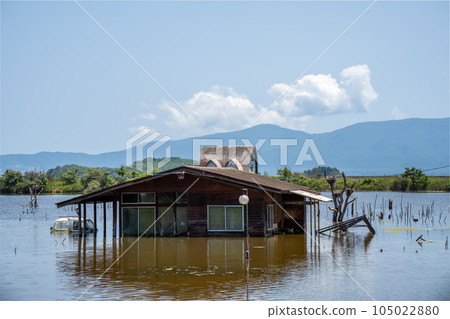 Submerged pension village in Setouchi city, Okayama prefecture, Japan Submerged pension village in Setouchi city, Okayama prefecture, Japan 105022880