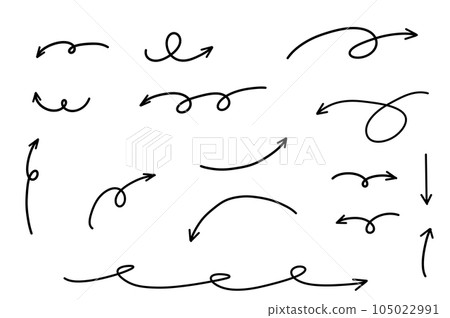 Round and round, rising, falling, arrow set 105022991