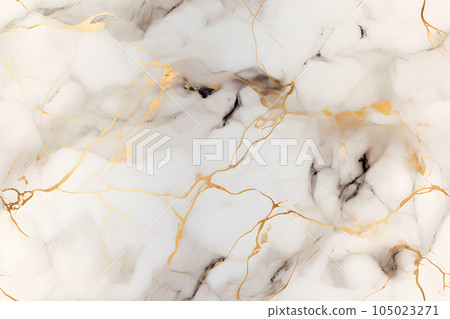 seamless white marble texture with black and golden veins, neural network generated image seamless white marble texture with black and golden veins, neural network generated image 105023271