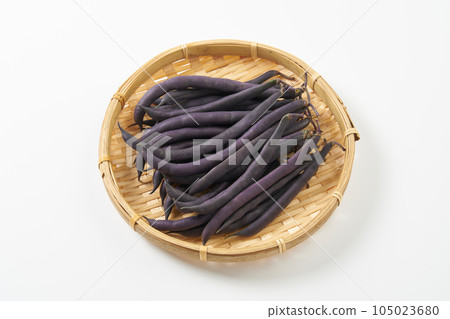 Purple kidney beans White background image Purple kidney beans White background image 105023680