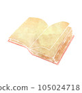 打開古董外國書（無字母）/水彩風格 105024718