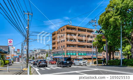 Urban scenery of Yokohama City Negishi Koen Station 105025533
