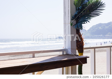 Midsummer Shonan seen from the beach house, Yuigahama beach 105026177