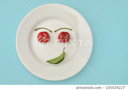 Abstract Healthy Cherry Smile 105026227