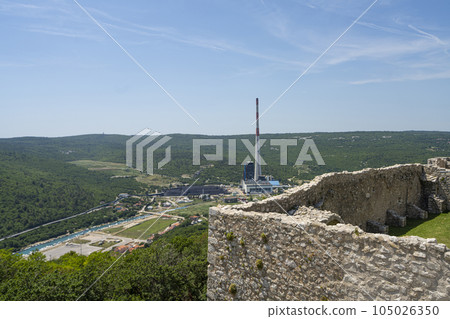 view of the ancient village of Fianona, Croatia. view of the ancient village of Fianona, Croatia. 105026350