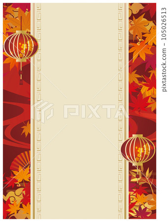 秋天的樹葉框架框架背景 105026513