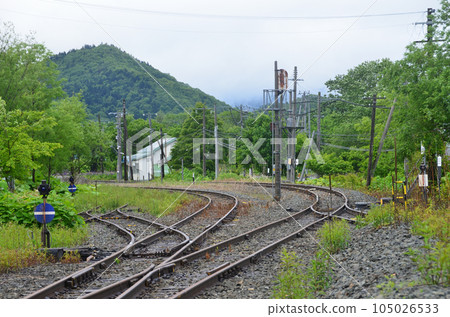Higashishikagoe station premises seen from near the starting point of the suspended section to the Kamiochiai signal station 105026533