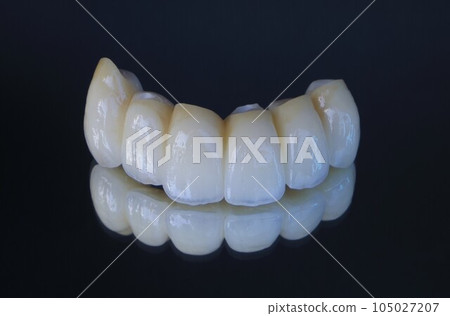 Clean white teeth at the dentist Clean white teeth at the dentist 105027207