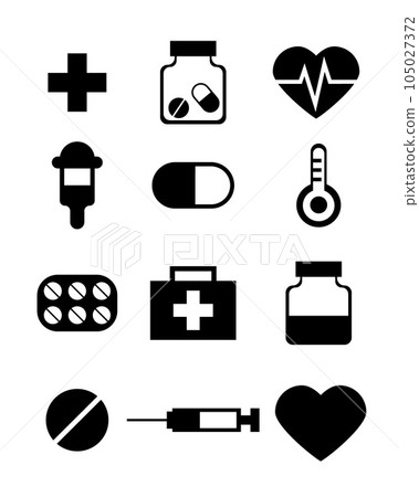 Medical set, icon vector. Medical set, icon vector. 105027372