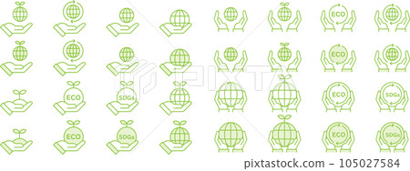 green icon set 105027584