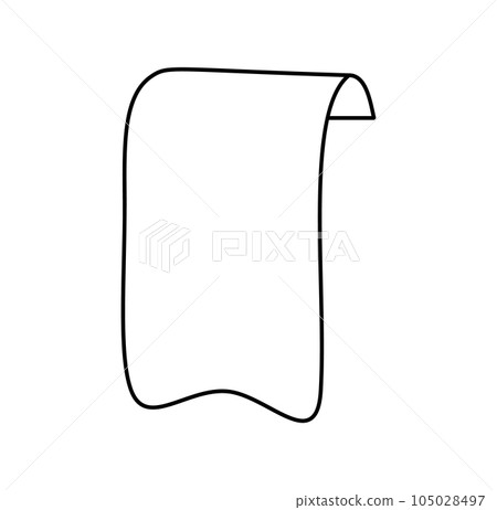 Black monoline ribbon. Line banner icon bookmark, Web design element. Hand drawn vector illustration. Place for your text for business, greeting card and holidays copy space Black monoline ribbon. Line banner icon bookmark, Web design element. Hand drawn vector illustration. Place for your text for business, greeting card and holidays copy space 105028497