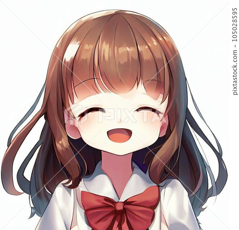 A girl with a red ribbon A girl with a red ribbon 105028595