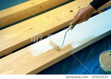 Wood painting work work status 01 Wood painting work work status 01 105029103
