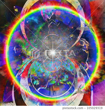 Angels in divine tunnel Angels in divine tunnel 105029319