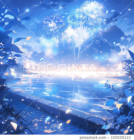 summer nights and fireworks | summer nights and fireworks Generative AI 105030122