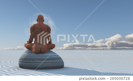 Man Meditates 105030728