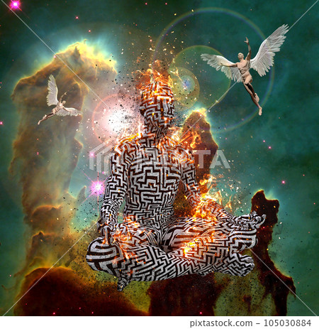 Meditation in space 105030884