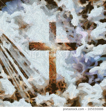 Christian cross Christian cross 105030886
