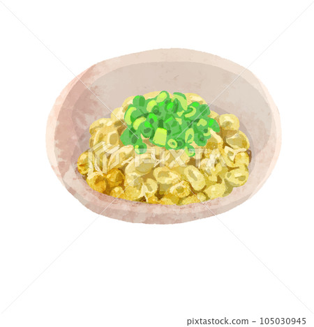 Natto watercolor vector illustration 105030945