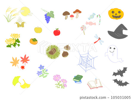 Autumn various icons 105031005