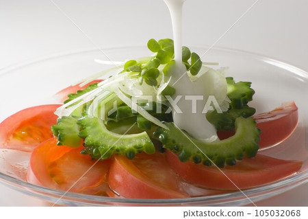 tomato and bitter gourd salad tomato and bitter gourd salad 105032068