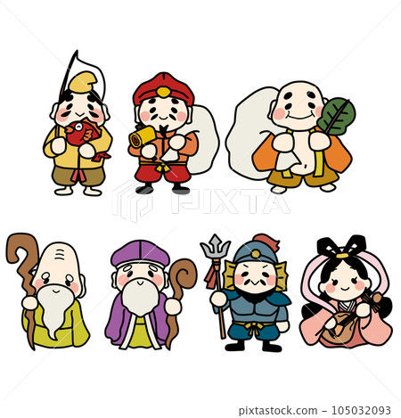 可愛變形七福神彩色插圖集 105032093