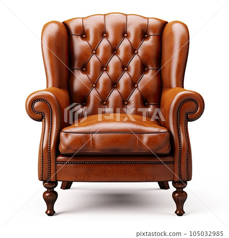 Modern armchair isolated. Illustration AI Generative 105032985