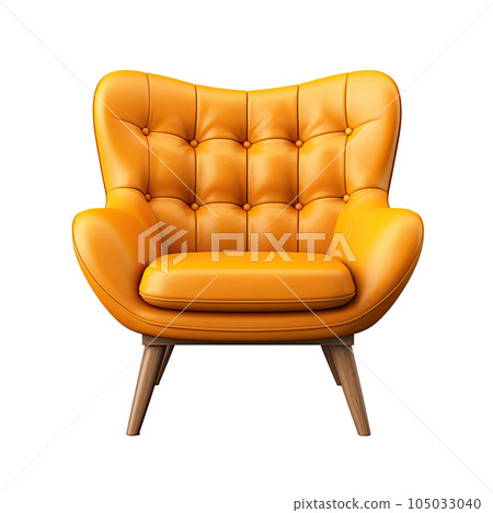 Modern armchair isolated. Illustration AI Generative 105033040