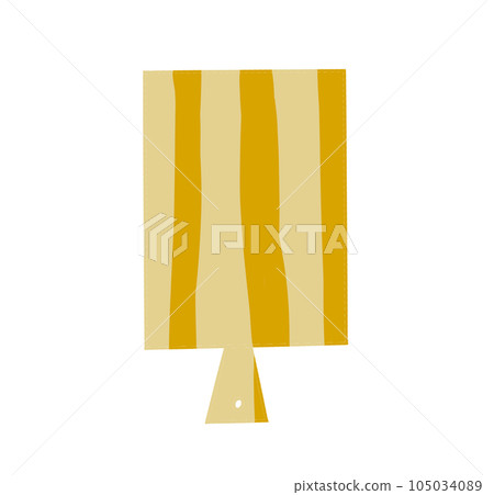 yellow paper sticker on white background 105034089