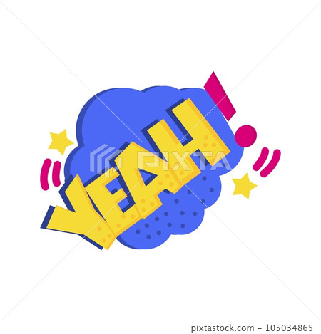 Yeah Bubble Icon Image. Yeah Bubble Icon Image. 105034865