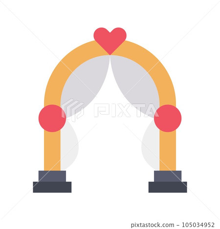 Wedding Arch Icon Image. Wedding Arch Icon Image. 105034952