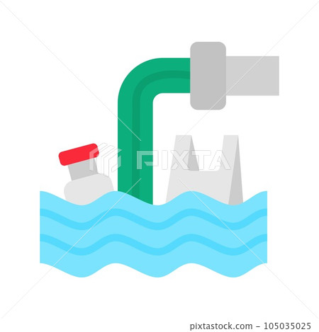 Water Pollution Icon Image. Water Pollution Icon Image. 105035025