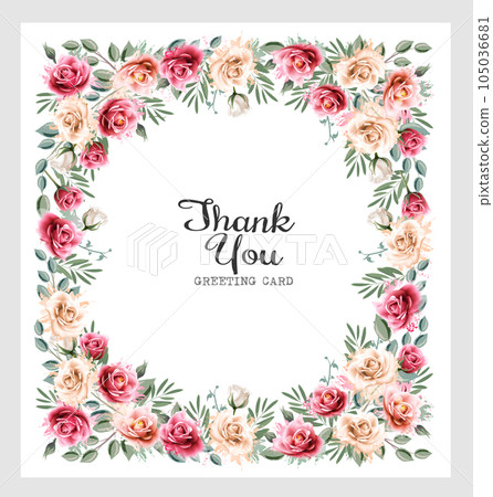 Holiday vintage greeting card with colorful abstract flowers and leaves. Vector. 105036681