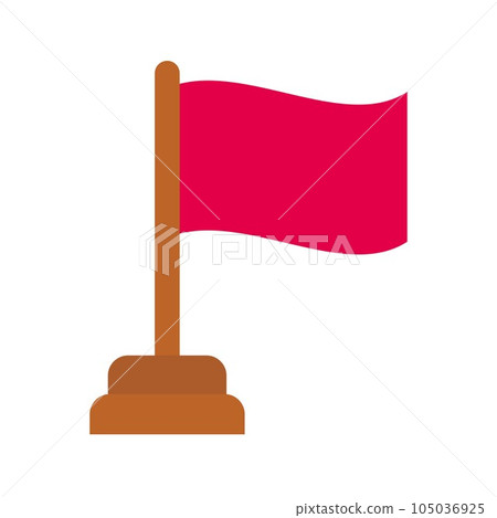 Red Flag Icon Image. Red Flag Icon Image. 105036925