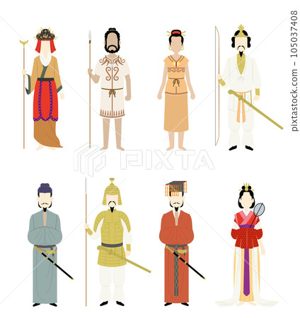 日本歷史人物插畫集古代版 105037408