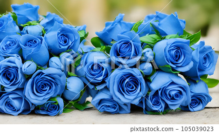 Bouquet of blue roses Anniversary image Bouquet of blue roses Anniversary image 105039023